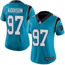 Women's Nike Carolina Panthers #97 Mario Addison Blue Alternate Vapor Untouchable Limited Player NFL Jersey