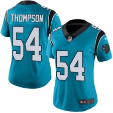Women's Nike Carolina Panthers #54 Shaq Thompson Blue Alternate Vapor Untouchable Limited Player NFL Jersey