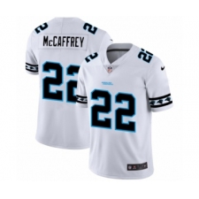 Men's Carolina Panthers #22 Christian McCaffrey White Team Logo Cool Edition Jersey