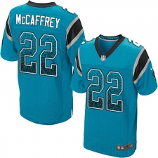 Men's Nike Carolina Panthers #22 Christian McCaffrey Elite Blue Alternate Drift Fashion NFL Jersey