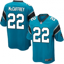 Men's Nike Carolina Panthers #22 Christian McCaffrey Game Blue Alternate NFL Jersey