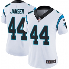 Women's Nike Carolina Panthers #44 J.J. Jansen White Vapor Untouchable Limited Player NFL Jersey