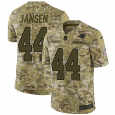 Youth Nike Carolina Panthers #44 J.J. Jansen Limited Camo 2018 Salute to Service NFL Jersey