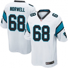 Men's Nike Carolina Panthers #68 Andrew Norwell Game White NFL Jersey