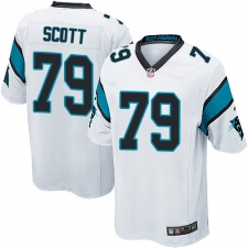 Men's Nike Carolina Panthers #79 Chris Scott Game White NFL Jersey