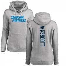 NFL Women's Nike Carolina Panthers #79 Chris Scott Ash Backer Pullover Hoodie