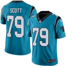 Youth Nike Carolina Panthers #79 Chris Scott Blue Alternate Vapor Untouchable Limited Player NFL Jersey