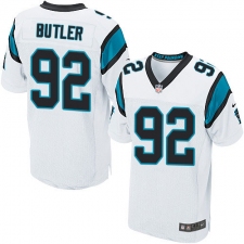 Men's Nike Carolina Panthers #92 Vernon Butler Elite White NFL Jersey