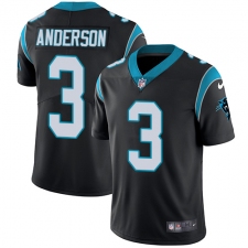 Men's Nike Carolina Panthers #3 Derek Anderson Black Team Color Vapor Untouchable Limited Player NFL Jersey