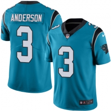Men's Nike Carolina Panthers #3 Derek Anderson Blue Alternate Vapor Untouchable Limited Player NFL Jersey