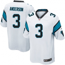 Men's Nike Carolina Panthers #3 Derek Anderson Game White NFL Jersey