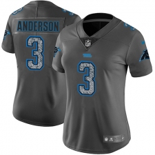 Women's Nike Carolina Panthers #3 Derek Anderson Gray Static Vapor Untouchable Limited NFL Jersey