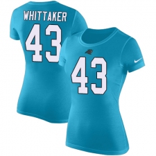 NFL Women's Nike Carolina Panthers #43 Fozzy Whittaker Blue Rush Pride Name & Number T-Shirt