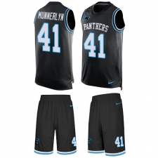 Men's Nike Carolina Panthers #41 Captain Munnerlyn Limited Black Tank Top Suit NFL Jersey