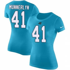 NFL Women's Nike Carolina Panthers #41 Captain Munnerlyn Blue Rush Pride Name & Number T-Shirt