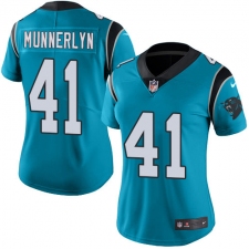 Women's Nike Carolina Panthers #41 Captain Munnerlyn Elite Blue Alternate NFL Jersey