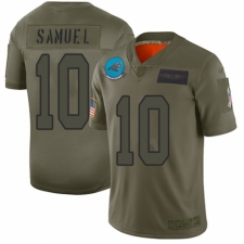 Men's Carolina Panthers #10 Curtis Samuel Limited Camo 2019 Salute to Service Football Jersey
