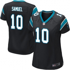 Women's Nike Carolina Panthers #10 Curtis Samuel Game Black Team Color NFL Jersey
