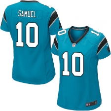 Women's Nike Carolina Panthers #10 Curtis Samuel Game Blue Alternate NFL Jersey