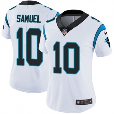 Women's Nike Carolina Panthers #10 Curtis Samuel White Vapor Untouchable Limited Player NFL Jersey