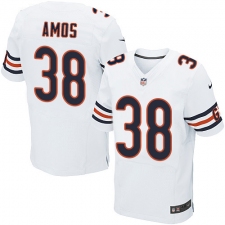 Men's Nike Chicago Bears #38 Adrian Amos Elite White NFL Jersey