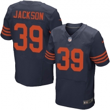 Men's Nike Chicago Bears #39 Eddie Jackson Elite Navy Blue Alternate NFL Jersey