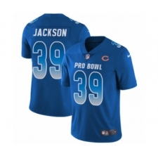 Men's Nike Chicago Bears #39 Eddie Jackson Limited Royal Blue NFC 2019 Pro Bowl NFL Jersey