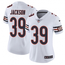 Women's Nike Chicago Bears #39 Eddie Jackson Elite White NFL Jersey