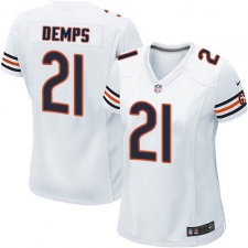 Women's Nike Chicago Bears #21 Quintin Demps Game White NFL Jersey