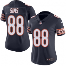 Women's Nike Chicago Bears #88 Dion Sims Elite Navy Blue Team Color NFL Jersey