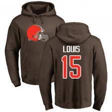 NFL Nike Cleveland Browns #15 Ricardo Louis Brown Name & Number Logo Pullover Hoodie
