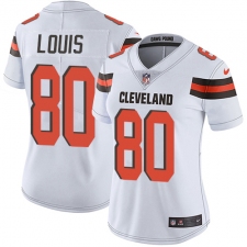 Women's Nike Cleveland Browns #80 Ricardo Louis Elite White NFL Jersey