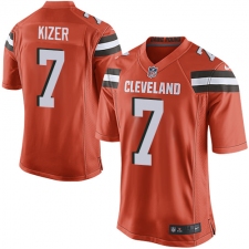 Men's Nike Cleveland Browns #7 DeShone Kizer Game Orange Alternate NFL Jersey