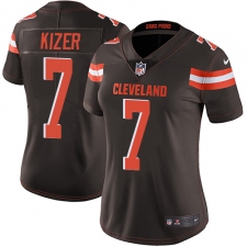 Women's Nike Cleveland Browns #7 DeShone Kizer Elite Brown Team Color NFL Jersey