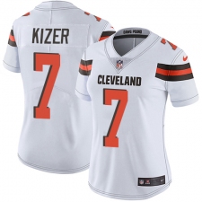 Women's Nike Cleveland Browns #7 DeShone Kizer Elite White NFL Jersey