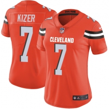 Women's Nike Cleveland Browns #7 DeShone Kizer Orange Alternate Vapor Untouchable Limited Player NFL Jersey