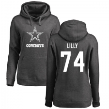 NFL Women's Nike Dallas Cowboys #74 Bob Lilly Ash One Color Pullover Hoodie