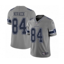 Women's Dallas Cowboys #84 Jay Novacek Limited Gray Inverted Legend Football Jersey