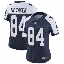 Women's Nike Dallas Cowboys #84 Jay Novacek Elite Navy Blue Throwback Alternate NFL Jersey
