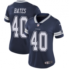 Women's Nike Dallas Cowboys #40 Bill Bates Elite Navy Blue Team Color NFL Jersey