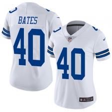 Women's Nike Dallas Cowboys #40 Bill Bates White Vapor Untouchable Limited Player NFL Jersey