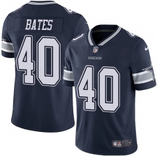 Youth Nike Dallas Cowboys #40 Bill Bates Navy Blue Team Color Vapor Untouchable Limited Player NFL Jersey