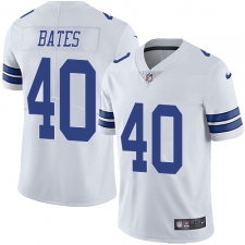 Youth Nike Dallas Cowboys #40 Bill Bates White Vapor Untouchable Limited Player NFL Jersey