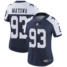 Women's Nike Dallas Cowboys #93 Benson Mayowa Elite Navy Blue Throwback Alternate NFL Jersey