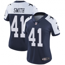 Women's Nike Dallas Cowboys #41 Keith Smith Navy Blue Throwback Alternate Vapor Untouchable Limited Player NFL Jersey