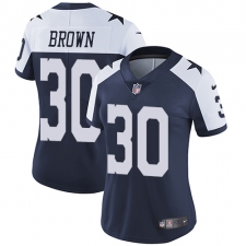 Women's Nike Dallas Cowboys #30 Anthony Brown Elite Navy Blue Throwback Alternate NFL Jersey