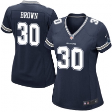 Women's Nike Dallas Cowboys #30 Anthony Brown Game Navy Blue Team Color NFL Jersey