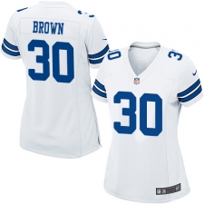 Women's Nike Dallas Cowboys #30 Anthony Brown Game White NFL Jersey