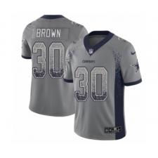 Youth Nike Dallas Cowboys #30 Anthony Brown Limited Gray Rush Drift Fashion NFL Jersey