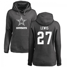NFL Women's Nike Dallas Cowboys #27 Jourdan Lewis Ash One Color Pullover Hoodie